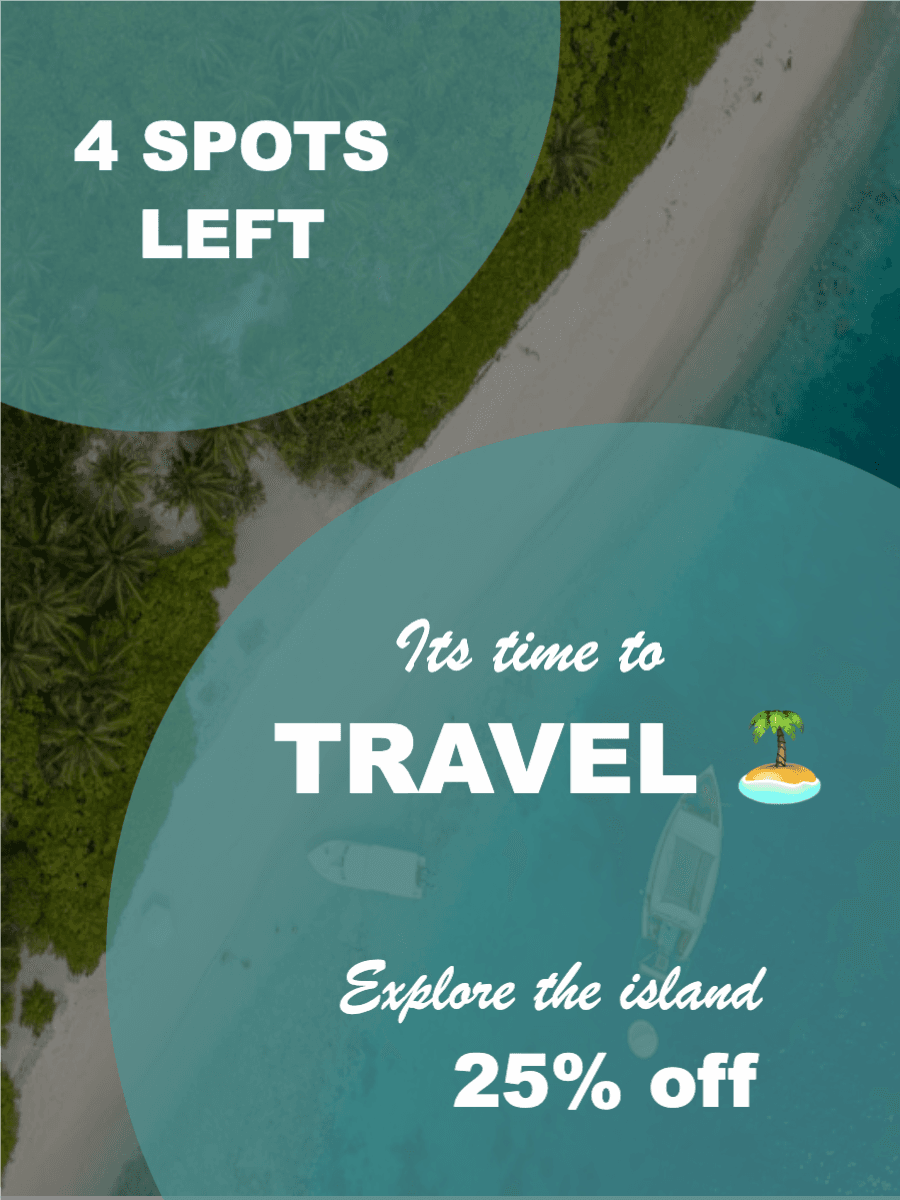 Travel flyer template